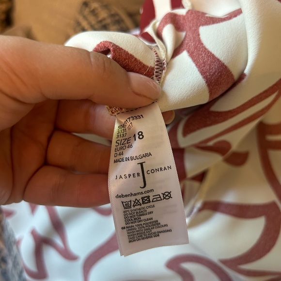 NWOT Jasper Conran Patterned Midi Dress - Picture 7 of 9